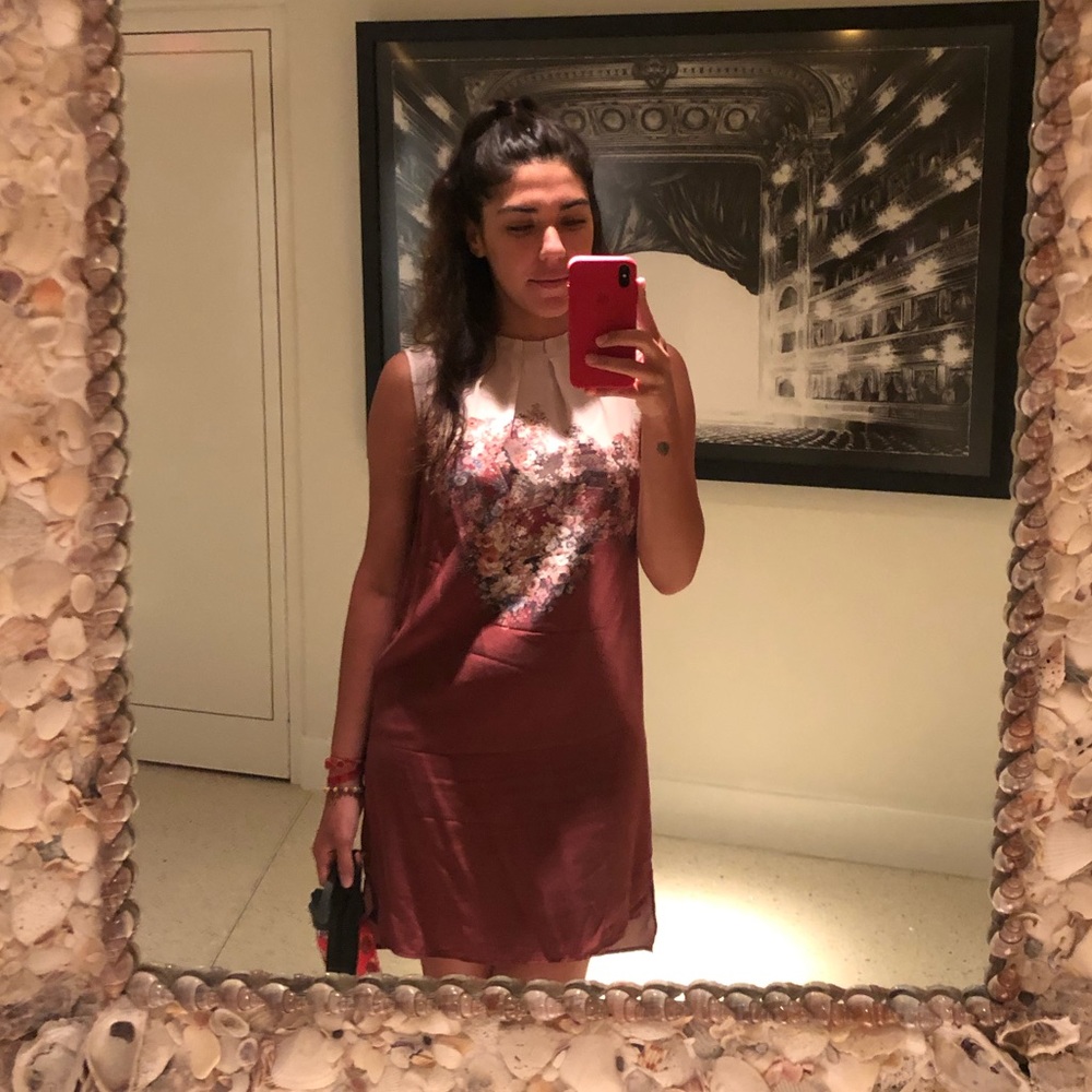 All Saints - Silky Loose Asian Inspired Dress
